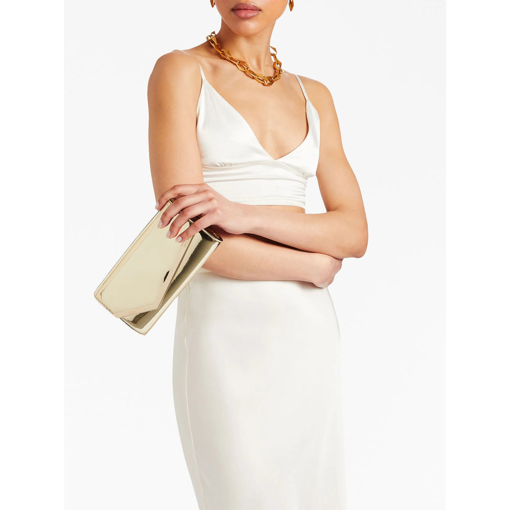 Gold-tone Metallic Tote Bag
