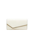 White Calf Leather Envelope Satchel