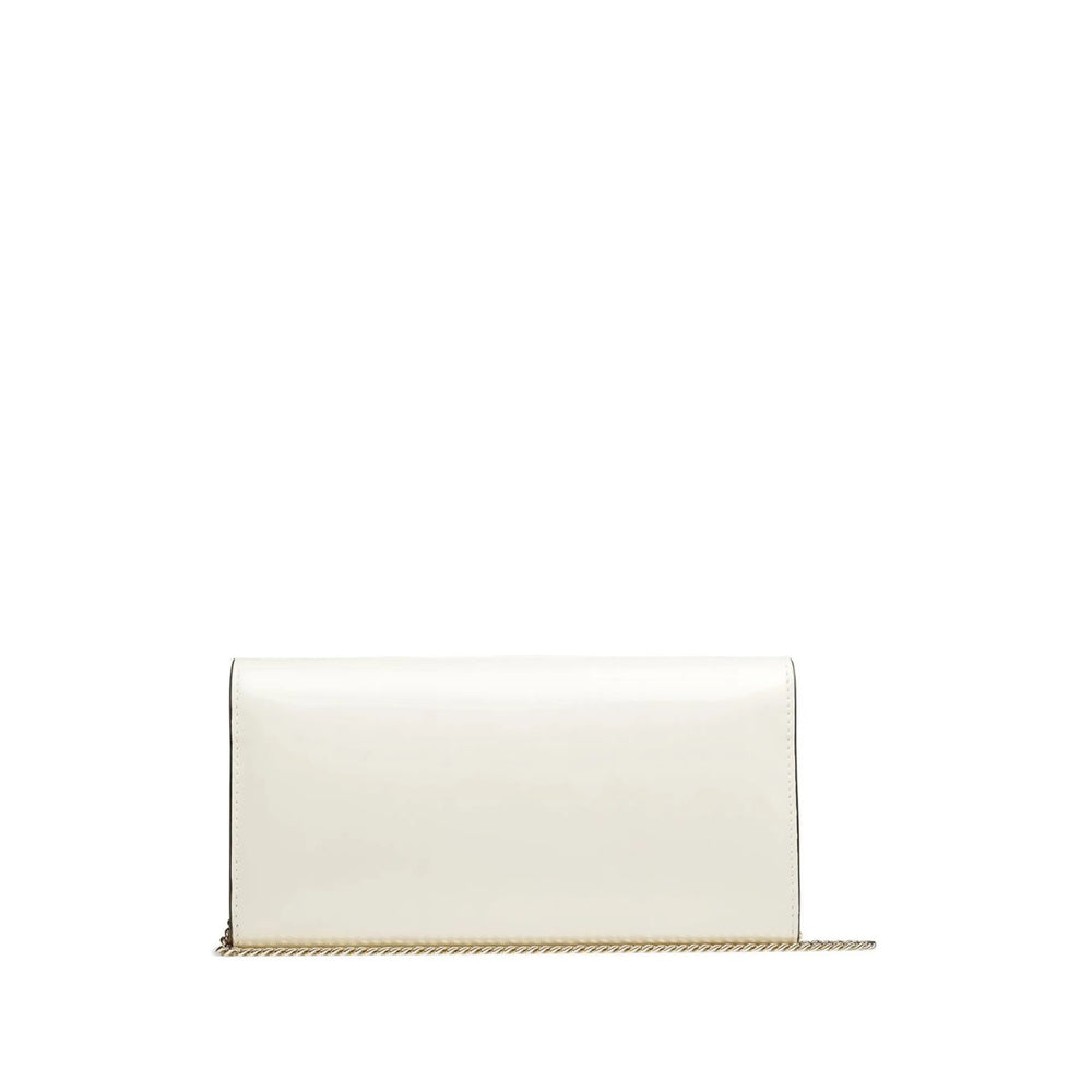 White Calf Leather Envelope Satchel