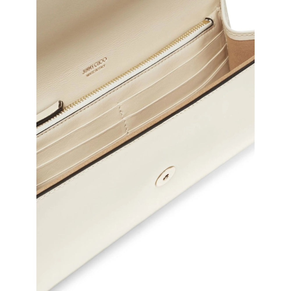 White Calf Leather Envelope Satchel