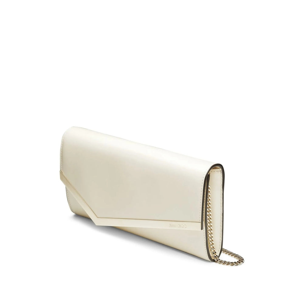 White Calf Leather Envelope Satchel