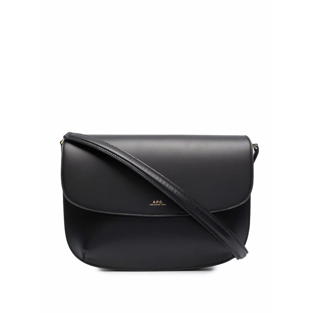 Sleek Leather Foldover Shoulder Bag