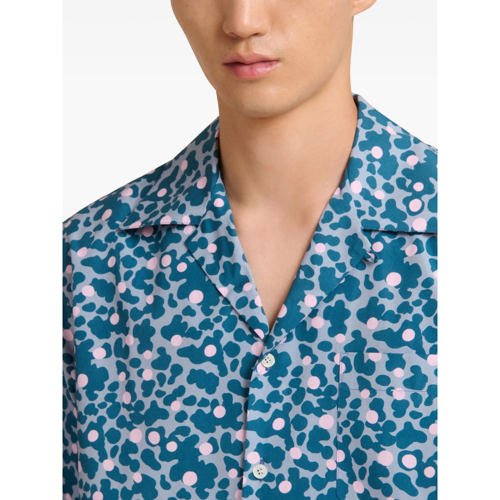 Bold Blue Graphic Shirt