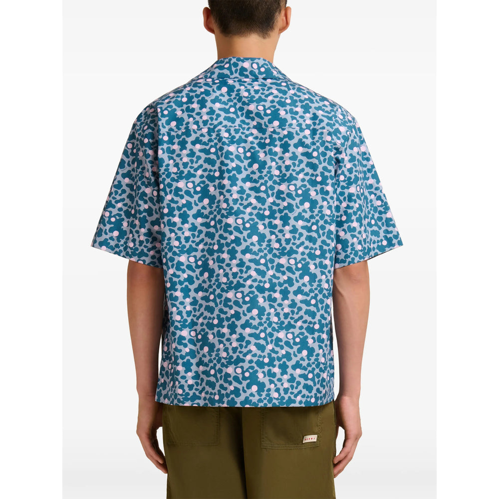 Bold Blue Graphic Shirt
