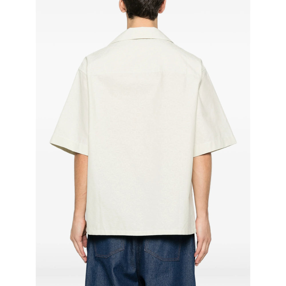 Cotton Off-white Pocket Shirt