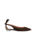Gold Tone Suede Slingback