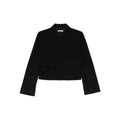 Pointed Collar Suede Shirt