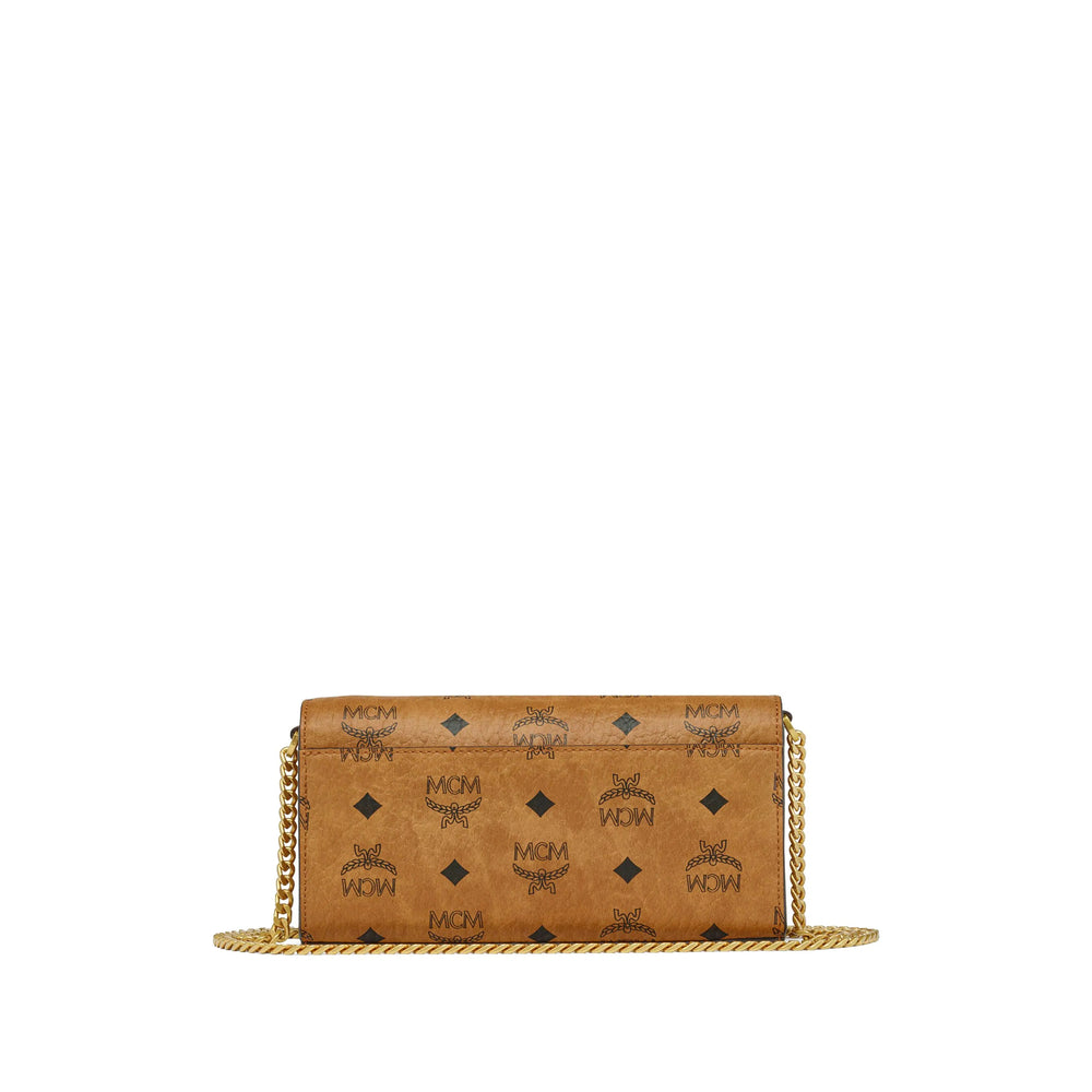 Camel Nappa Foldover Bag