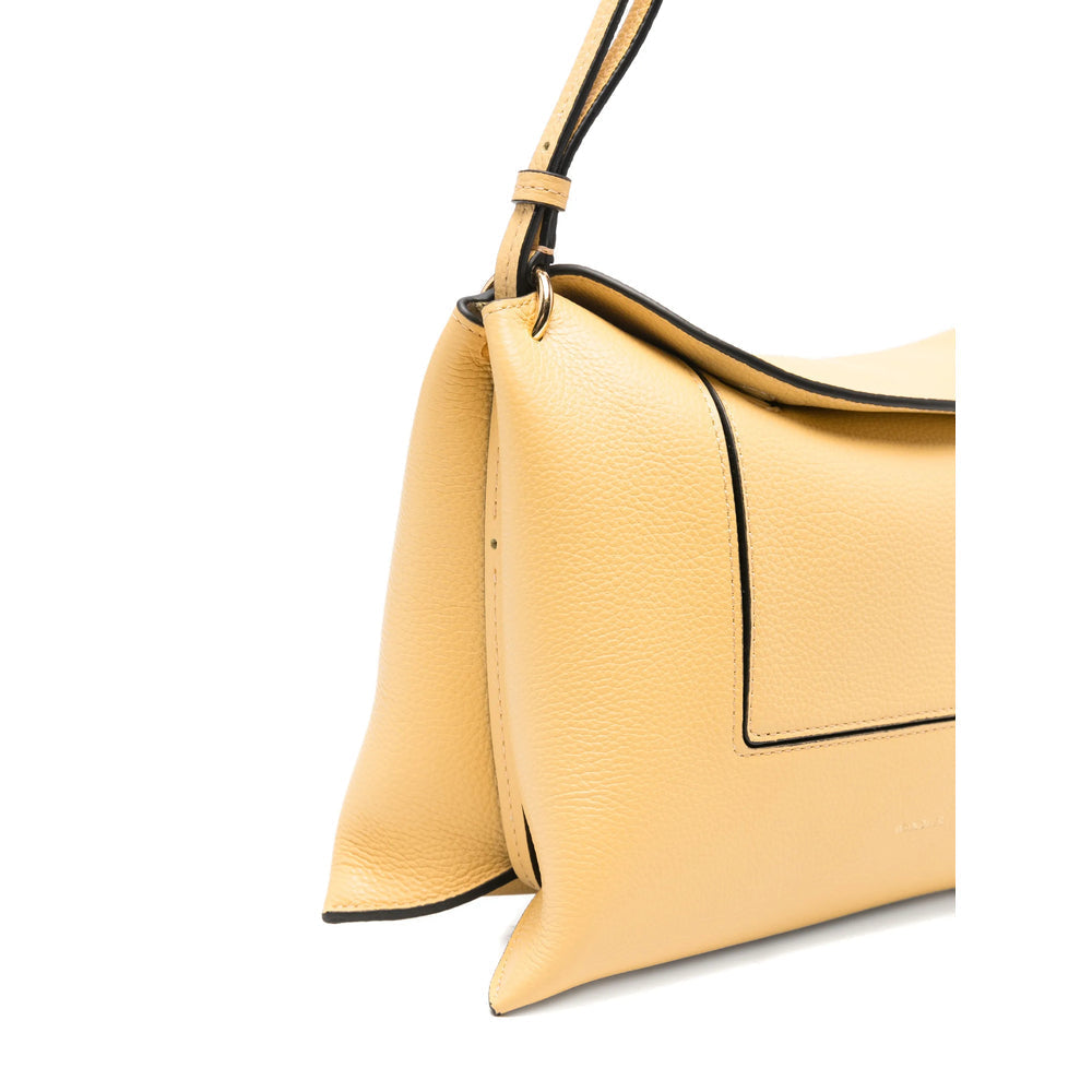 Gold-tone Calf Leather Tote