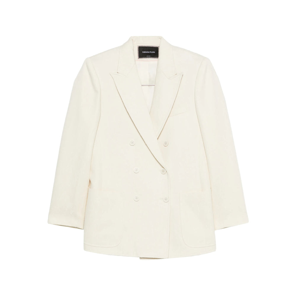 Crisp Double-breasted Jacket