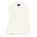 Zip Fastening Collar Top