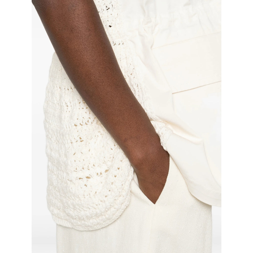 Zip Fastening Collar Top