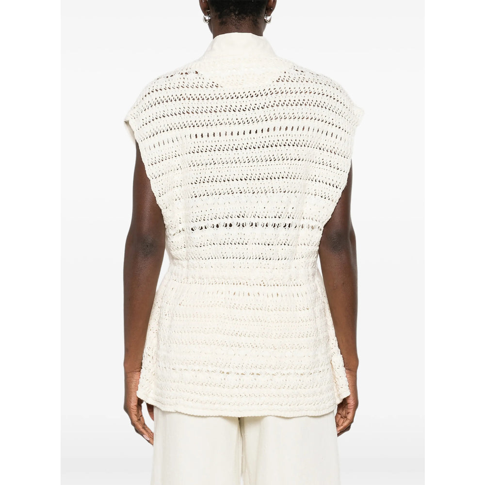 Zip Fastening Collar Top