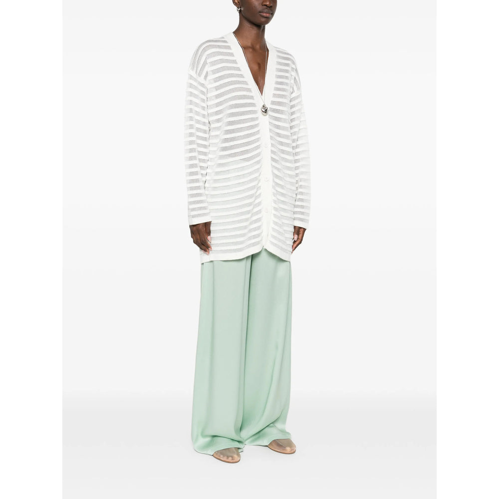 Crisp V-neck Cotton Linen Blouse