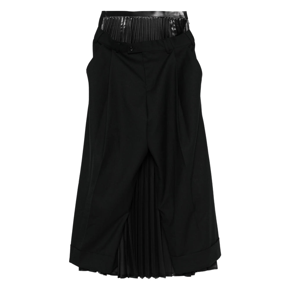 Sleek Black Wool Pant