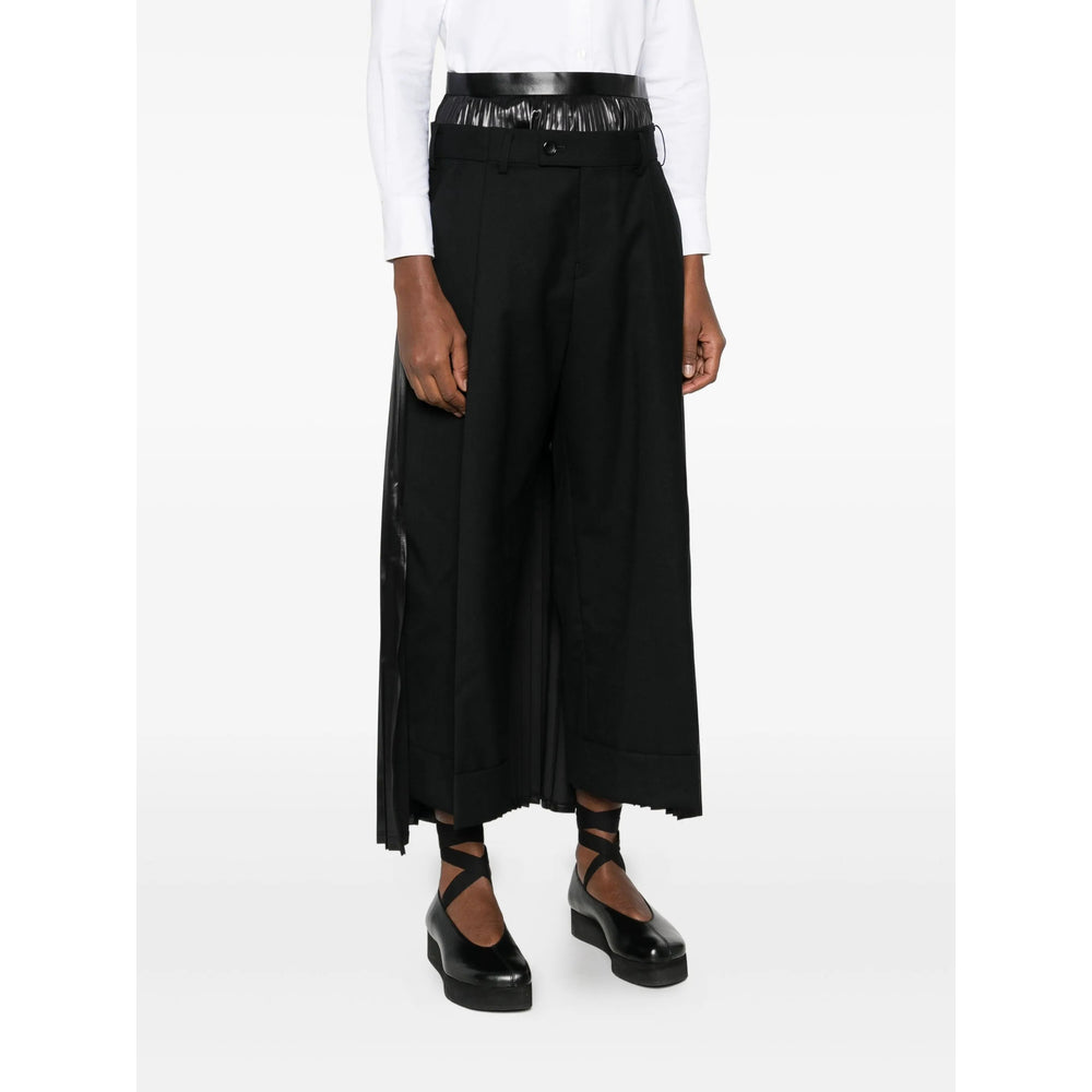 Sleek Black Wool Pant