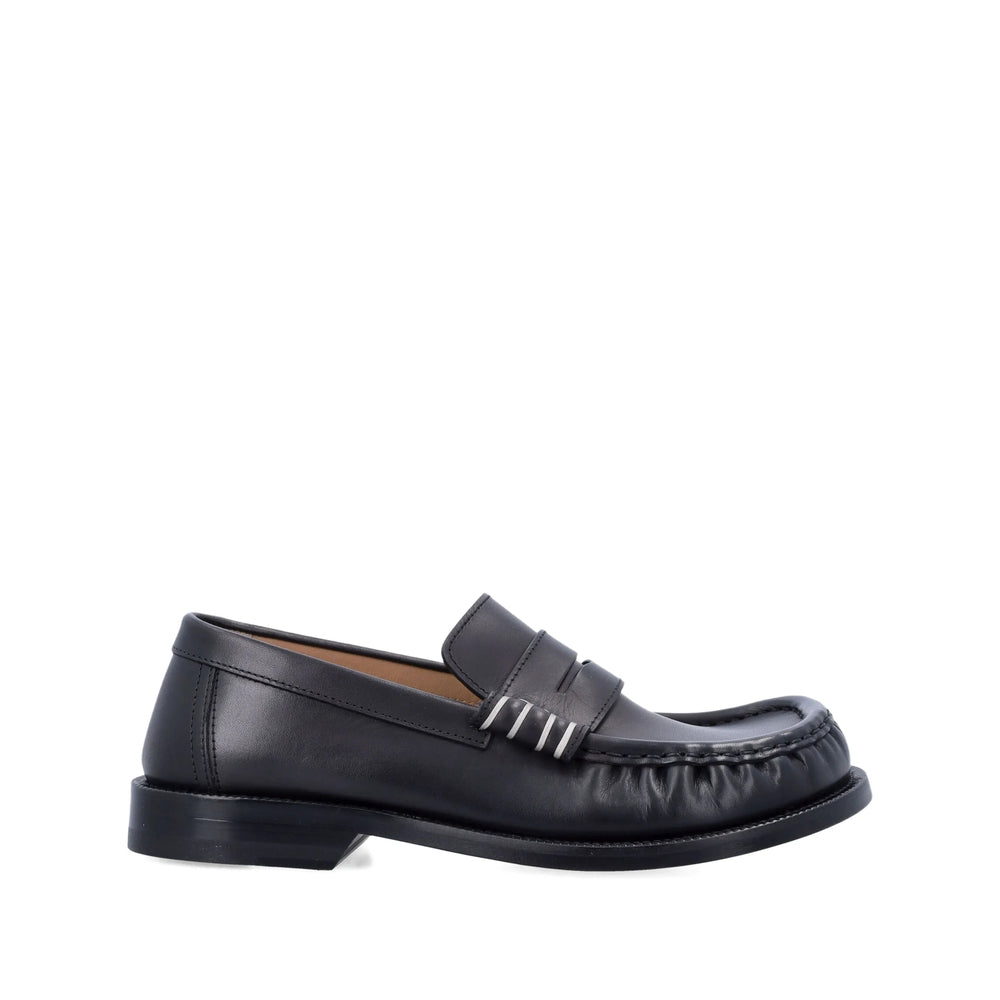 Flat Sole Slip-on Calf Leather