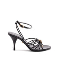 Black Leather Medusa Stiletto