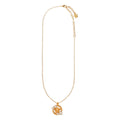 Gold-tone Crystal Adornment Pendant