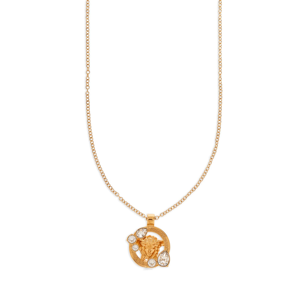 Gold-tone Crystal Adornment Pendant