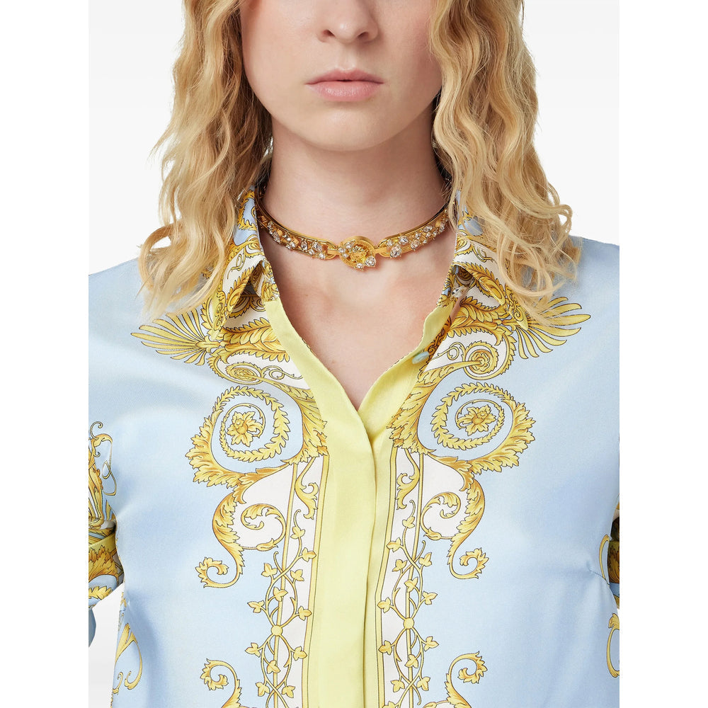 Gold Accent Chain Necklace With Crystal Details