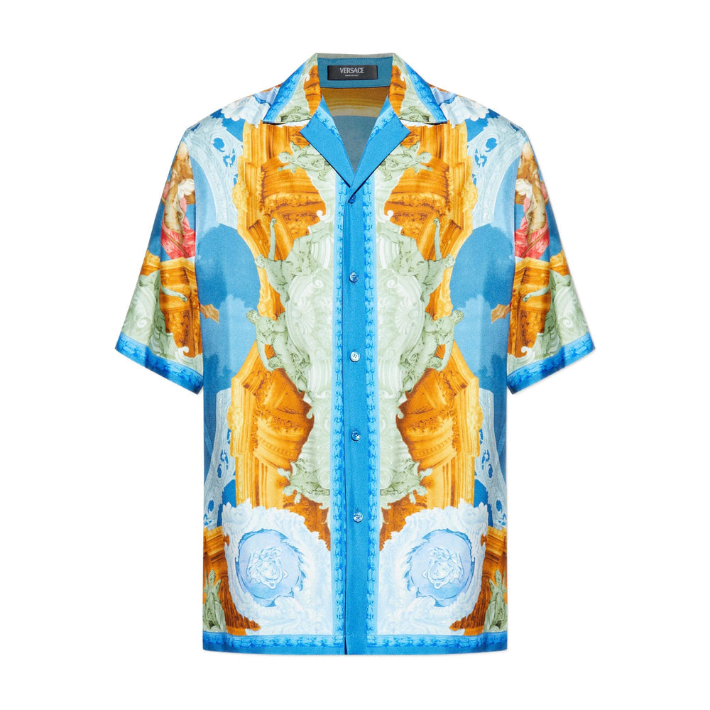 Silk Blend Gallery Collar Shirt
