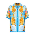 Silk Blend Gallery Collar Shirt