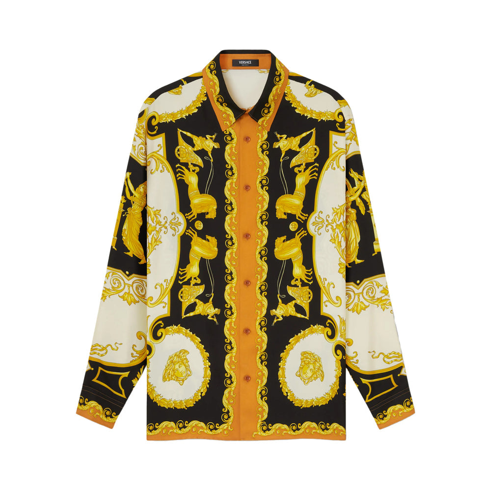 Gold Tone Baroque Button Top