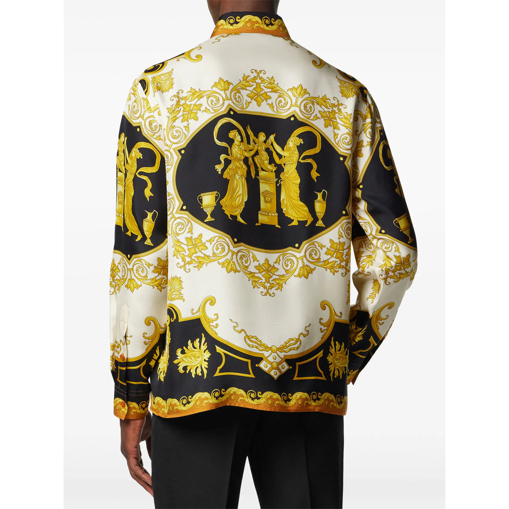 Gold Tone Baroque Button Top