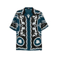 Straight Hem Silk Shirt