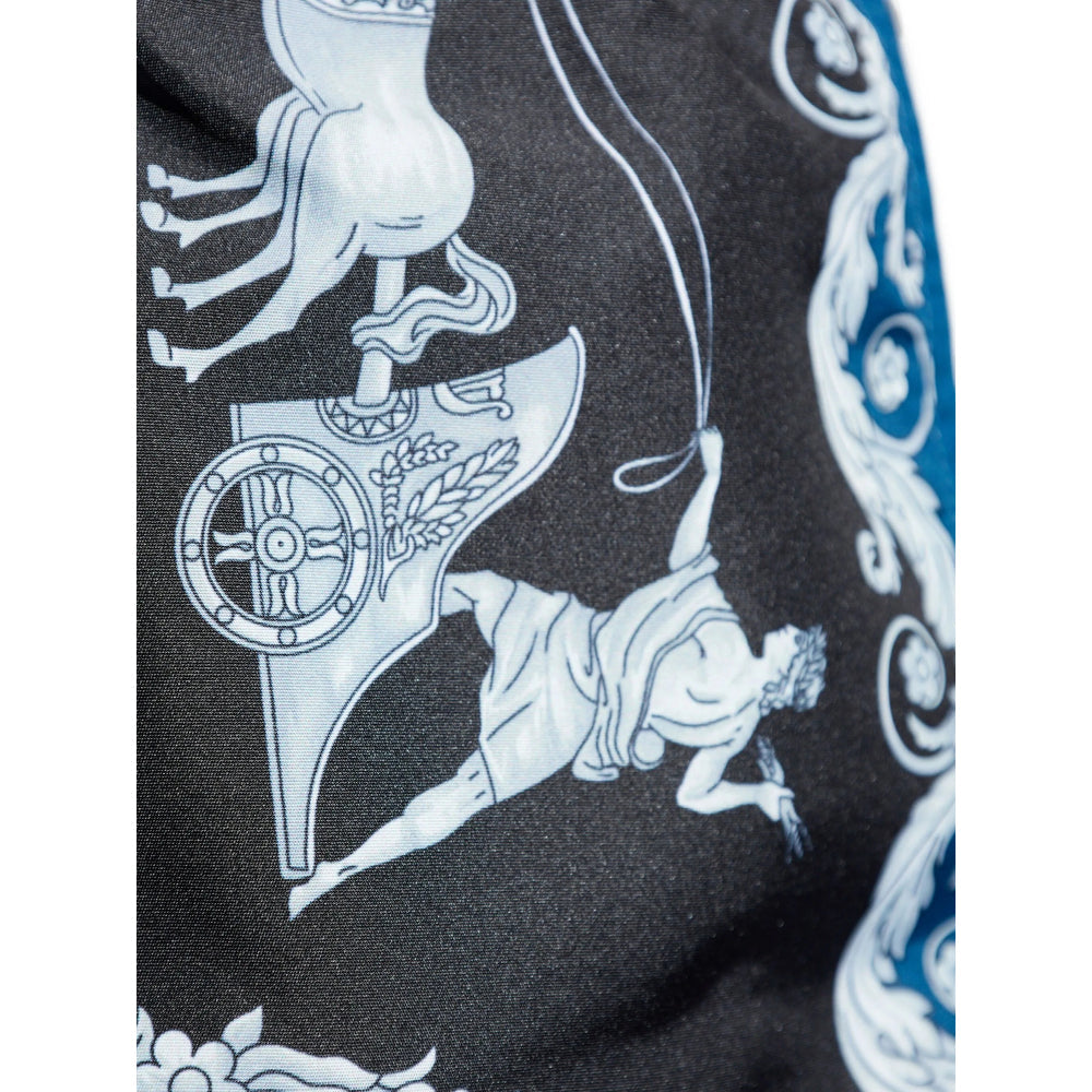 Relaxed Fit Printed Swim Shorts