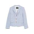 Soft Blue Linen V-neck