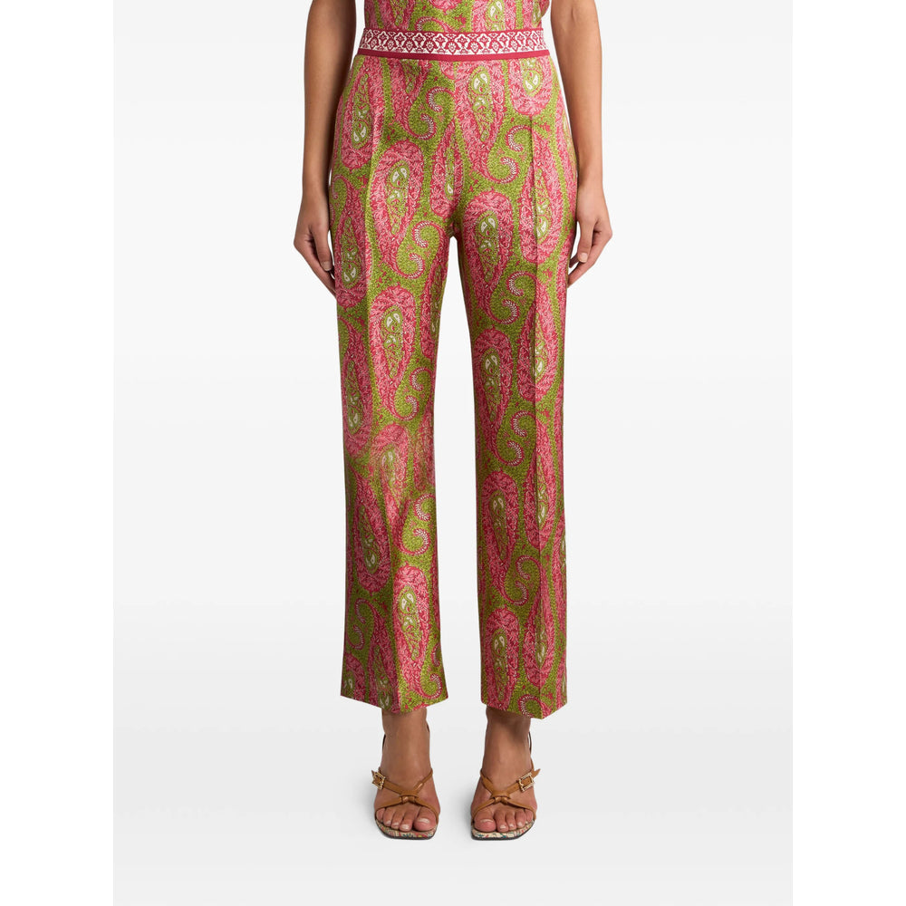 Soft Pink Paisley Twill Weave