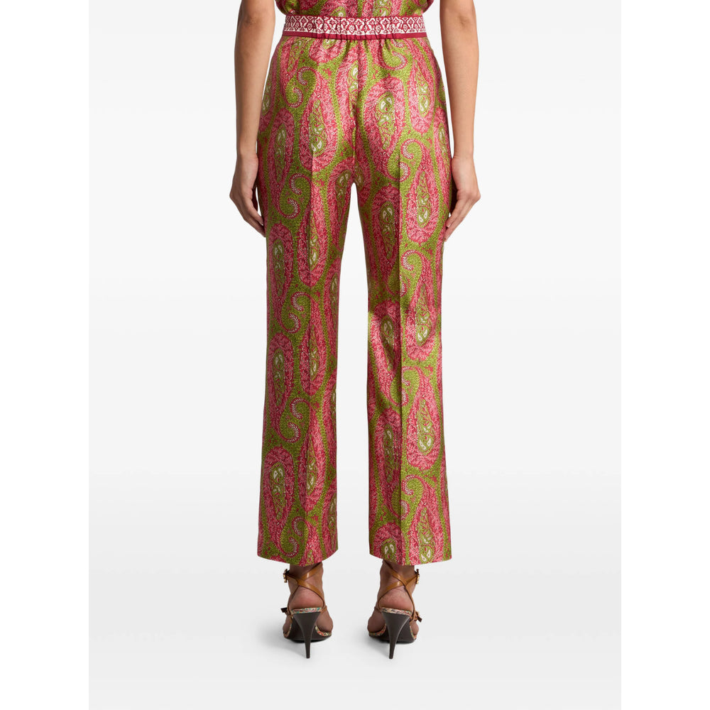 Soft Pink Paisley Twill Weave