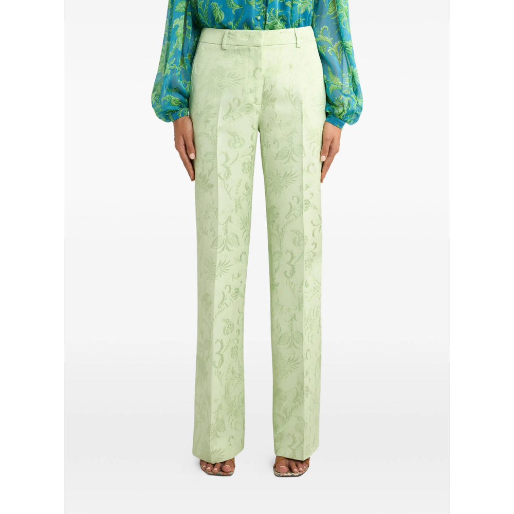 Soft Green Floral Accent Belt