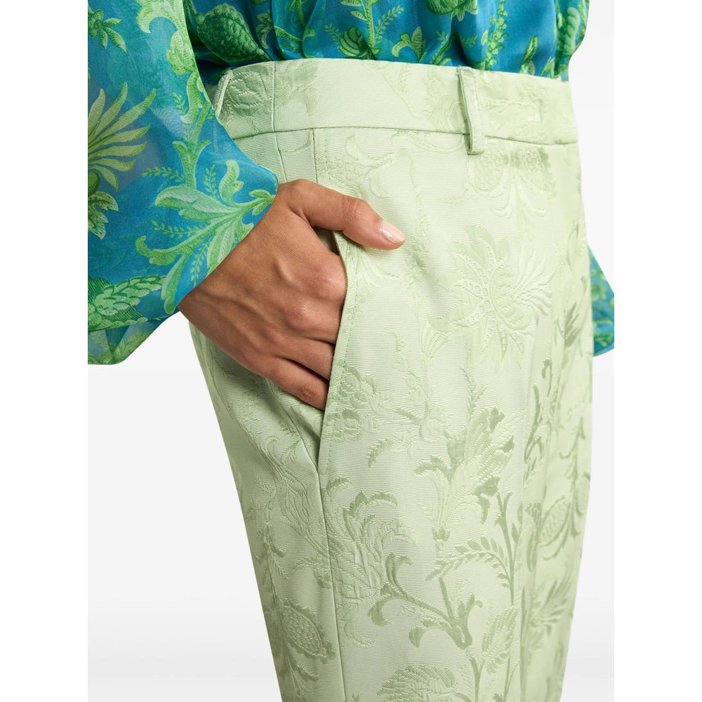 Soft Green Floral Accent Belt