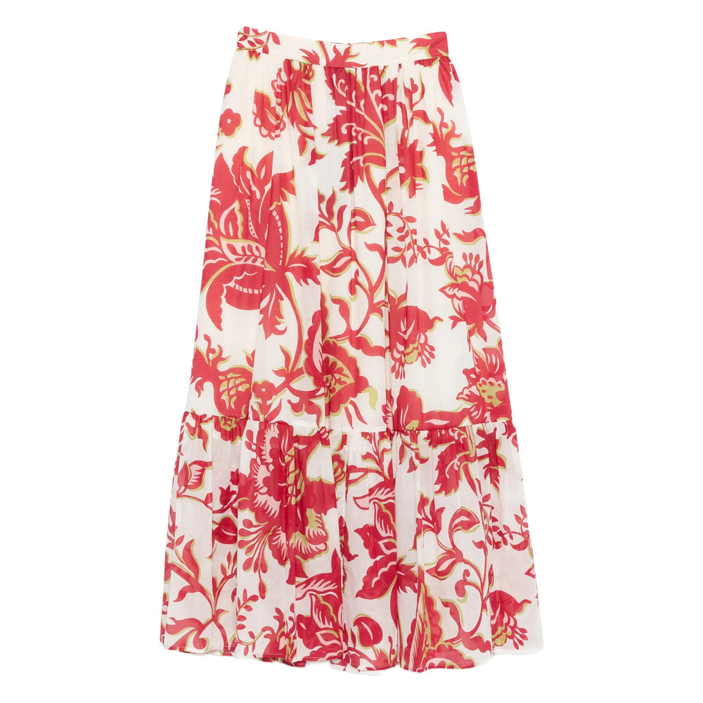 Ruffled Floral Tiered Dress