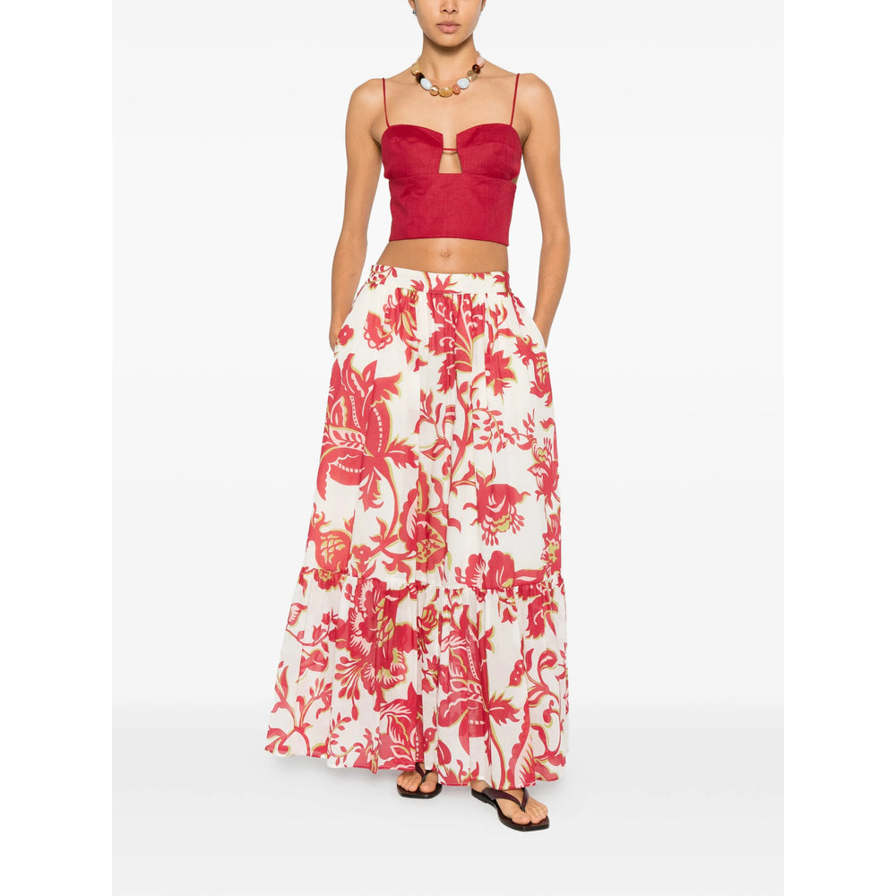 Ruffled Floral Tiered Dress