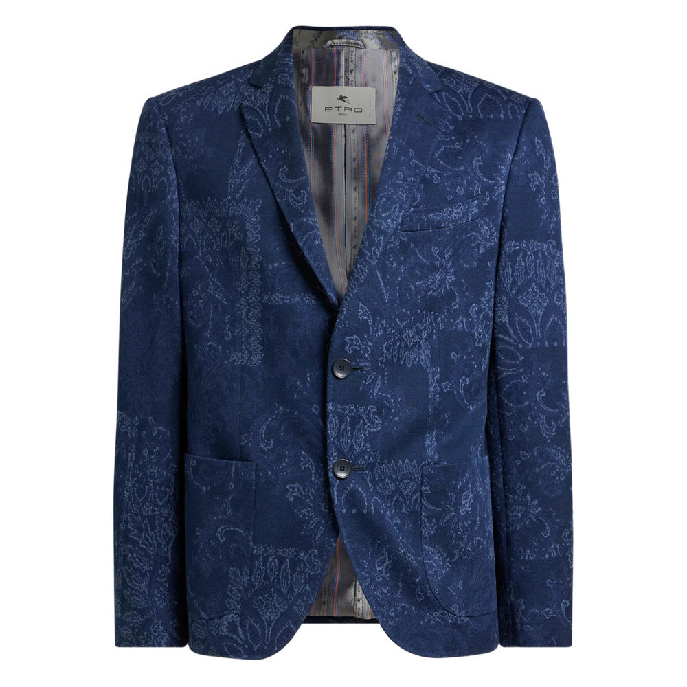 Subtle Florals Single Breasted Jacket