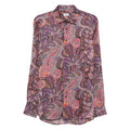 Purple Paisley Button Shirt