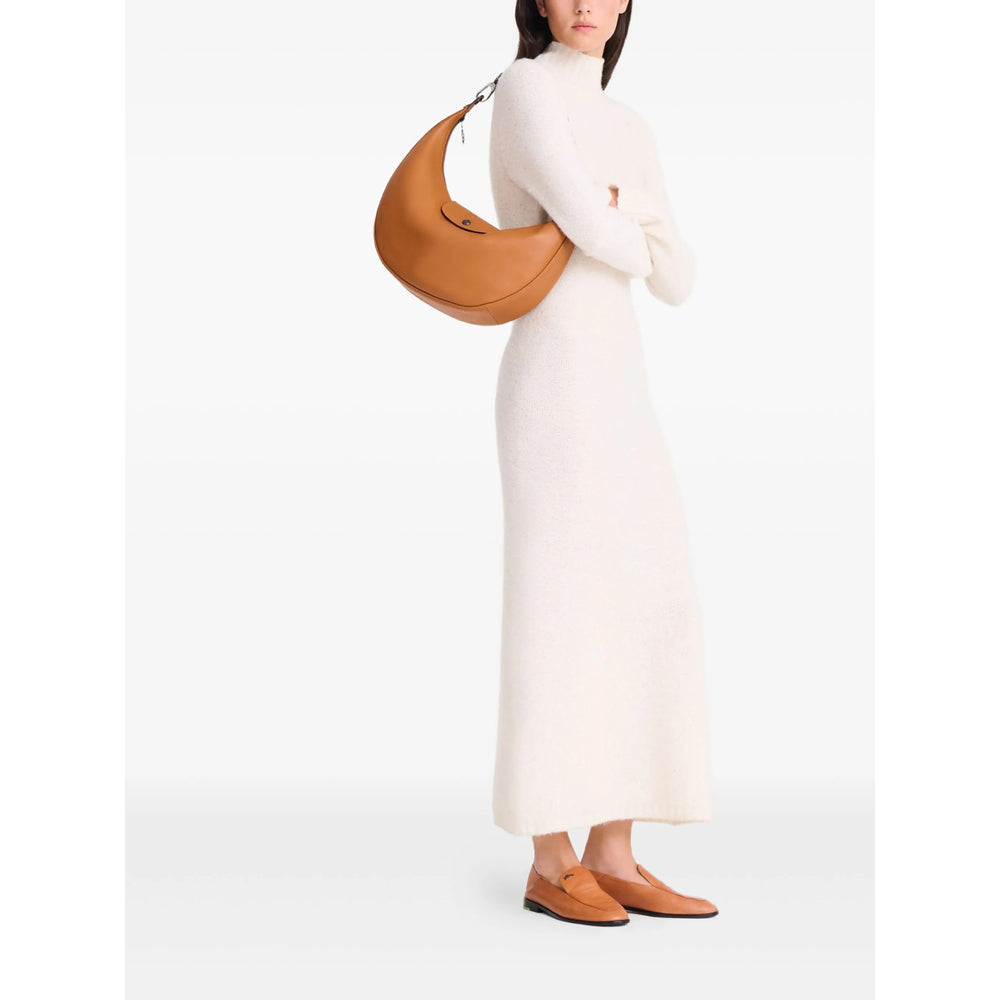 Calf Leather Zip Top Jacket With Orange Finish