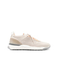 Brown Panel Leather Lace Shoe