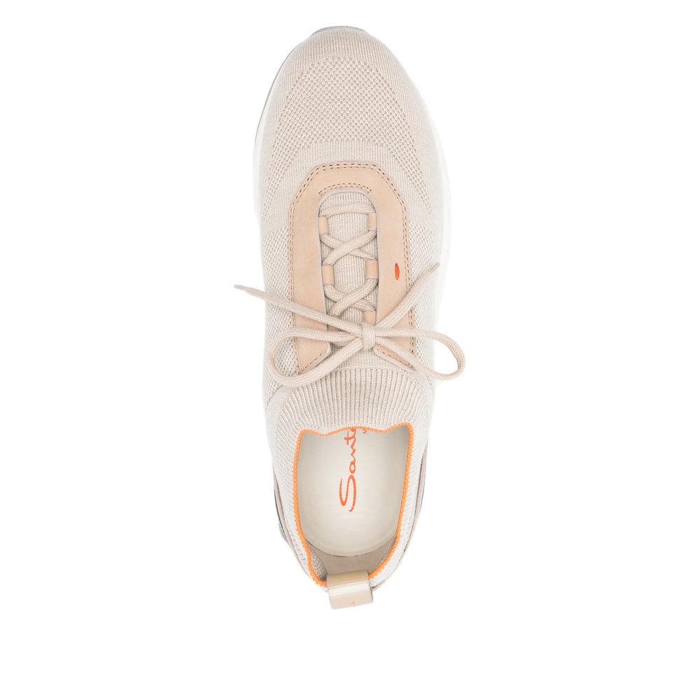 Brown Panel Leather Lace Shoe