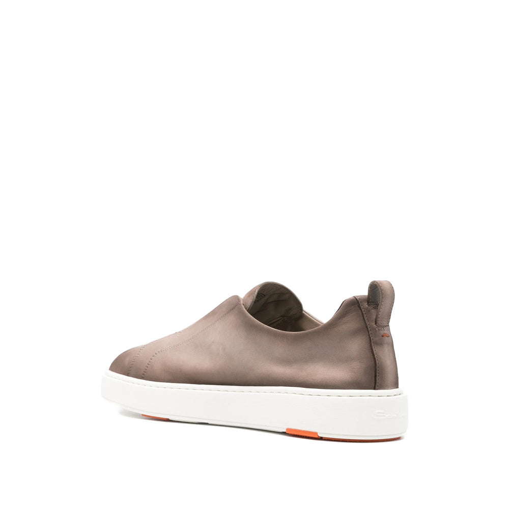 Taupe Calf Leather Slip-on