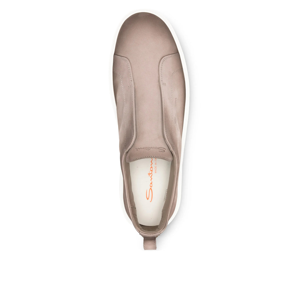 Taupe Calf Leather Slip-on