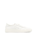 White Calf Leather Logo Pump