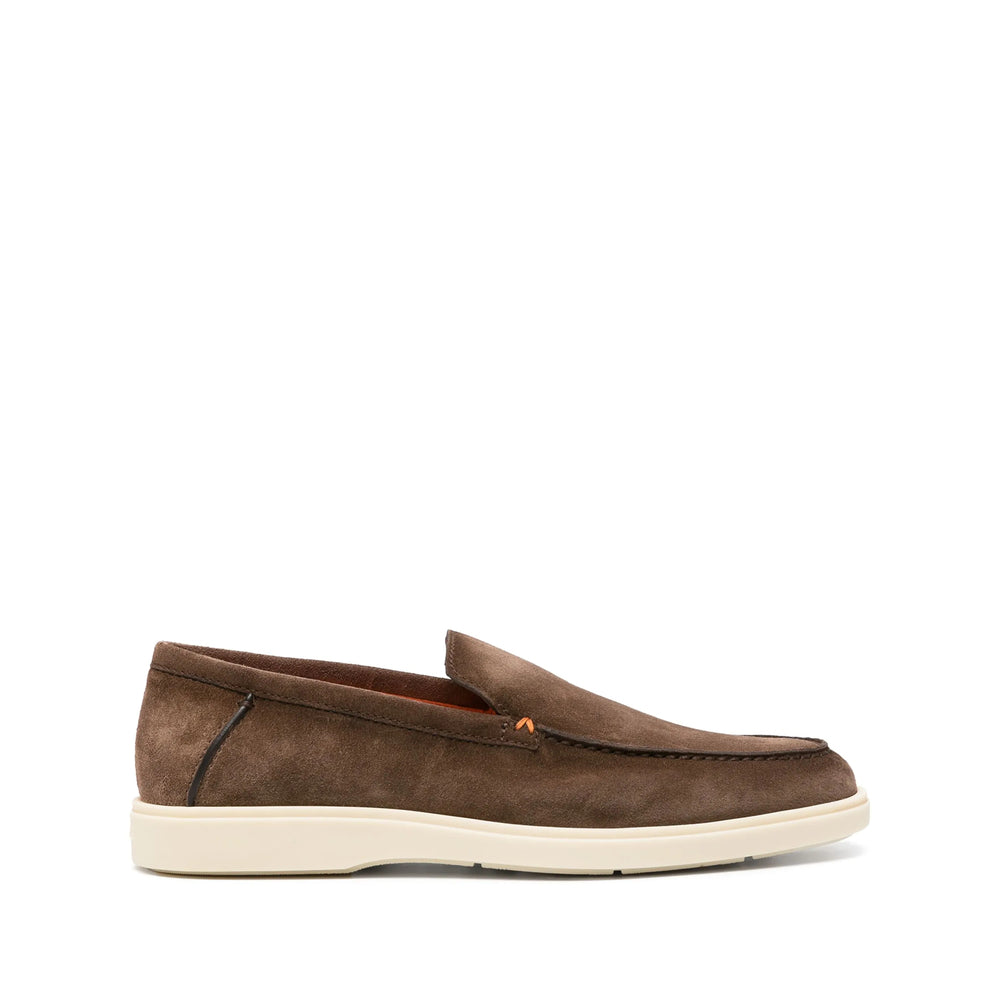 Brown Calf Suede Almond Toe