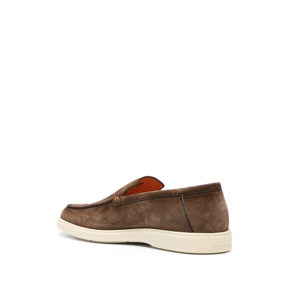 Brown Calf Suede Almond Toe