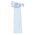 Light Blue Draped Dress