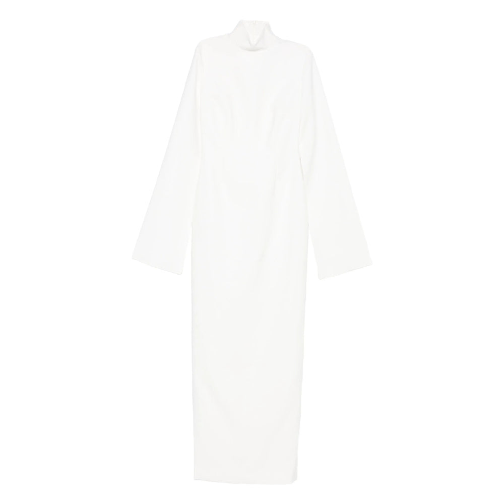 Streamlined Off-white Maxi Dress